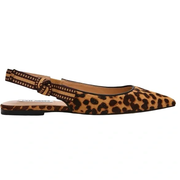 NWOB $99 Steve Madden Olsen Real Fur Leather-lined Ballet Flats 7M - Picture 2 of 8